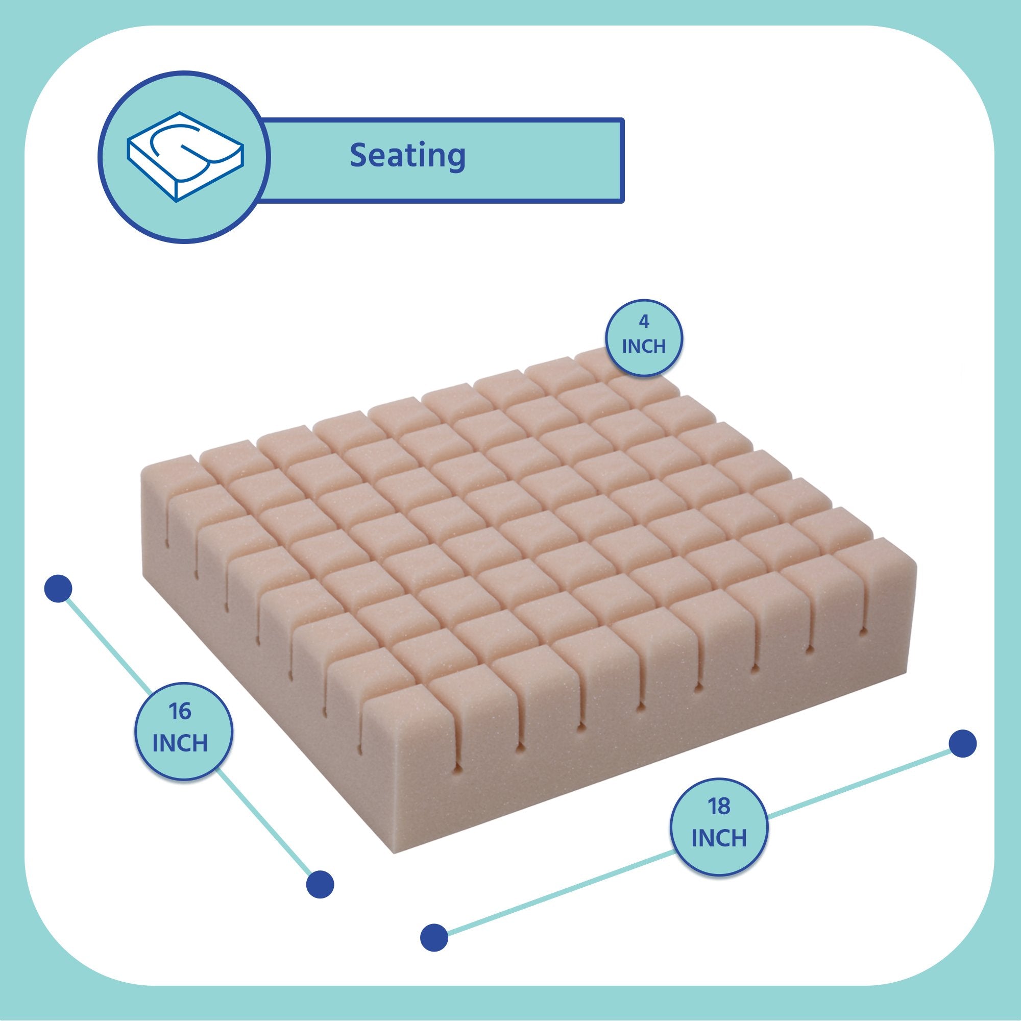 Geo-Matt® Therapeutic Seat Cushion 50746-050