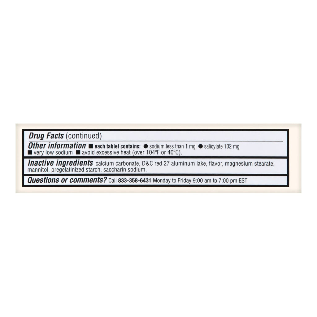 Foster & Thrive™ Stomach Relief 262 mg Bismuth Salicylate Chewable Tablets 70677108001