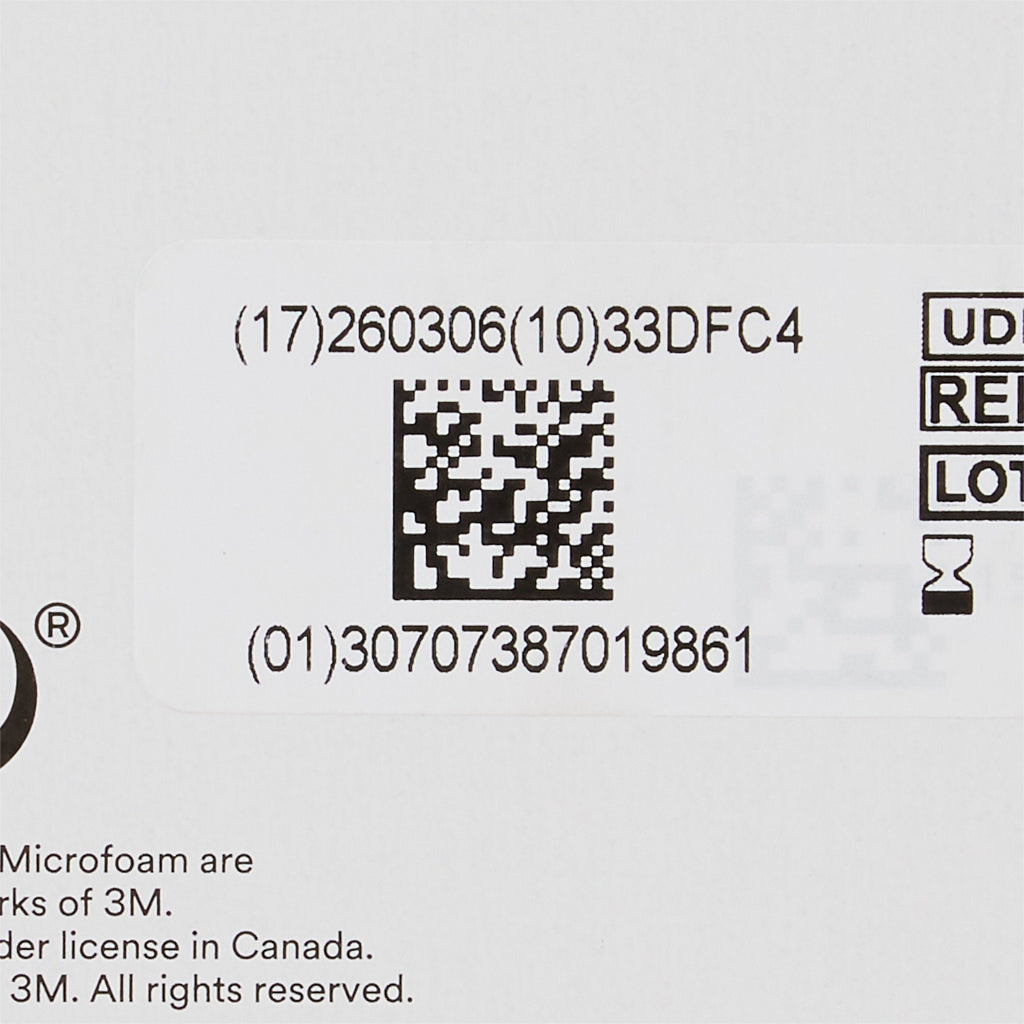 3M™ Microfoam™ Foam / Acrylic Adhesive Medical Tape, 3 Inch x 5-1/2 Yard, White 1528-3