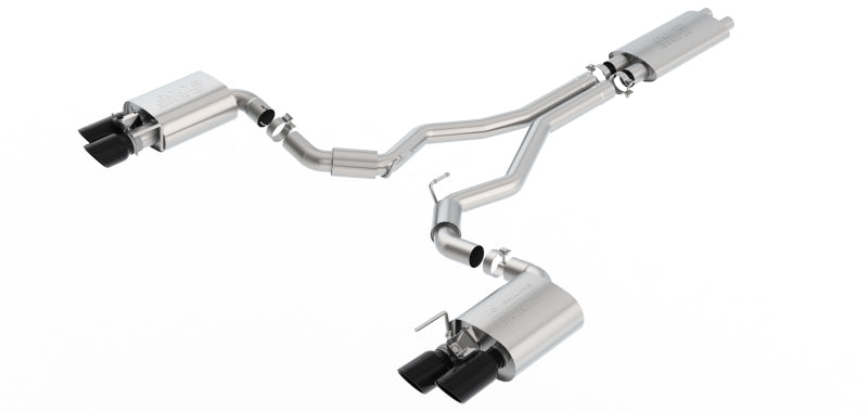 Borla 18-20 Ford Mustang GT 5.0L AT/MT ECE Approved Cat-Back Exhaust w/ Active Valve 1014046BC