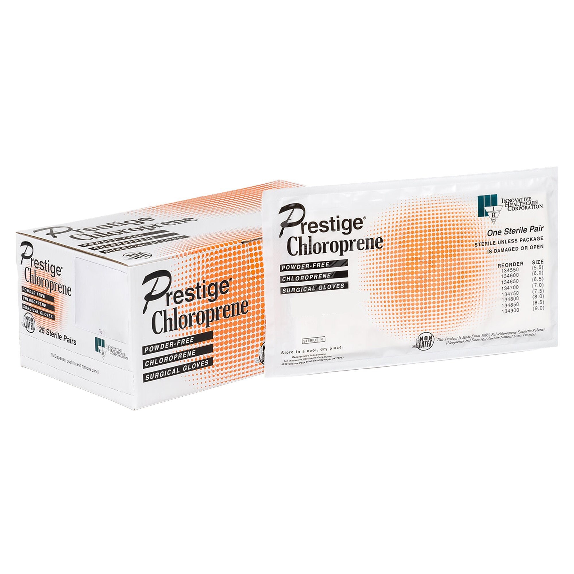 DermAssist® Prestige® Polyisoprene Surgical Glove, Size 8, Ivory 134800