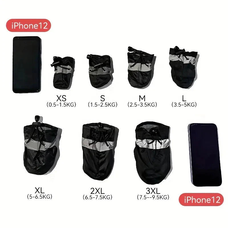 4pcs Water-Resistant Dog Shoes.