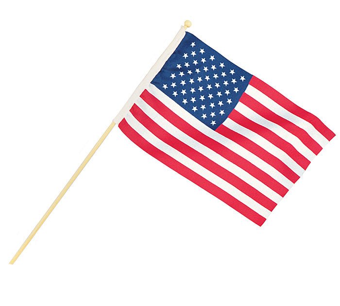 4x6 Nylon American Flag on Stick - PhishStones Products