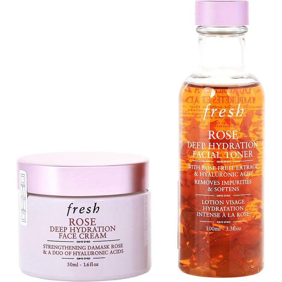 Rose Deep Hydration Facial Toner 100ml + Rose Deep Hydration Face Cream 50ml --2pcs