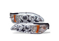 Spyder Auto Ford Mustang 94-98 Halo LED Projector Headlights Chrome