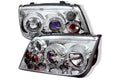 Spyder Auto VW Jetta 99-05 Halo LED Projector Headlights Chrome