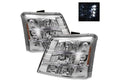 Spyder Auto Chevy Silverado 03-06 LED Crystal Headlights Chrome