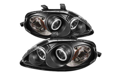 Spyder Auto Honda Civic 99-00 CCFL Halo Projector Headlights Black