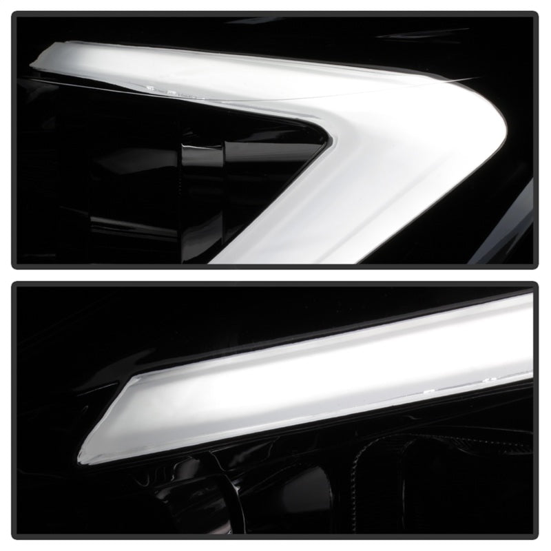 SPYDER xTune 13-16 Ford Escape 13-16 LED Light Bar Halogen Proj Headlights - Chrome (PRO-JH-FESCA13-LB-C) 9042928