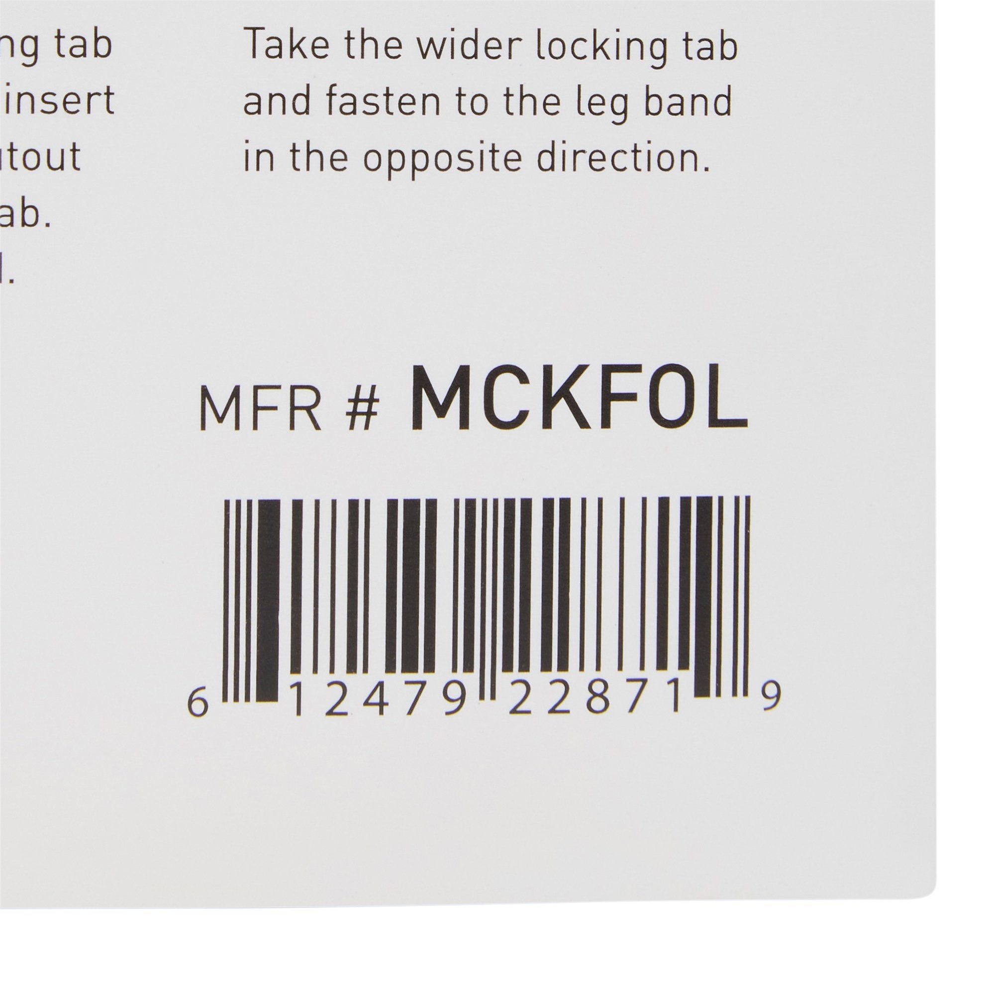 McKesson Foley Catheter Holder Leg Strap With Dual-Locking Tabs, 2 x 24 Inch MCKFOL