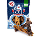 ValueBull Beef Collagen Braids for Dogs, 6 Inch Thick Chews, 10 Count