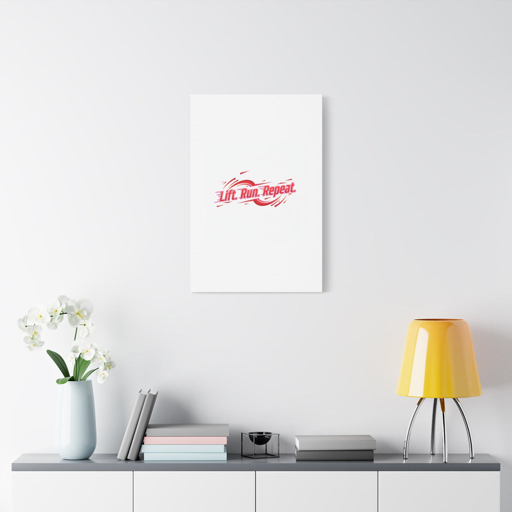 Lift Run Repeat Canvas | Fitness Wall Art, Gym Motivation