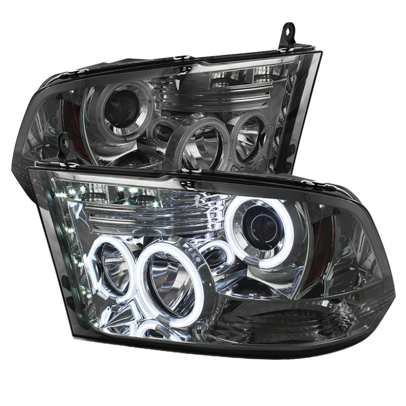 SPYDER Dodge Ram 1500 09-14 Projector Headlights Halogen- CCFL Halo LED - Smke PRO-YD-DR09-CCFL-SM 5041975