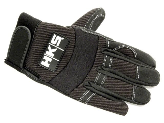 HKS Large Black Mechanic Gloves