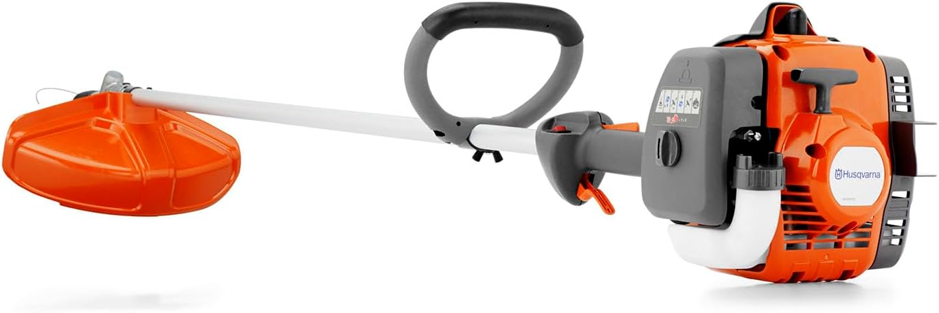 Husqvarna 122L Gas String Trimmer, 22-cc, 2-Cycle, 17-Inch Straight-Shaft Gas Weed Eater with Lightweight Design and T25 Trimmer Head