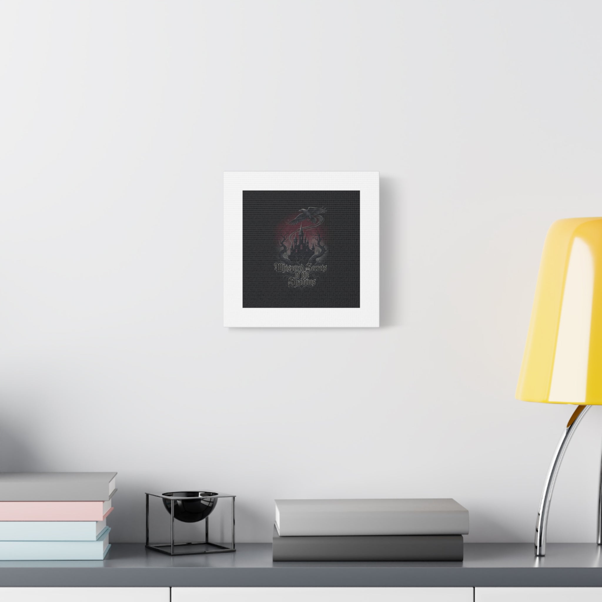 Whispered Secrets of the Shadows Castle Wall Art, Matte Canvas | Gothic Medieval Decor