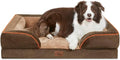 Comfort Expression Large Dog Beds Orthopedic Foam, Waterproof Dog Beds Dogs Sofa Bed Comfy Pet Bed with Washable Removable Cover & Non-Slip Bottom(Large,Brown)