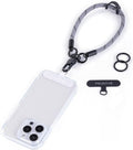 project-cb Phone Wrist Strap 1,Tether Tab 2,Phone Wristlet,Lanyard Wrist Strap,Key Holder,KeyChain,KeyRing×2(Gray)
