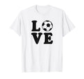 Love Soccer Ball Trendy Girly Unique T-Shirt - Trendy Graphic Unisex