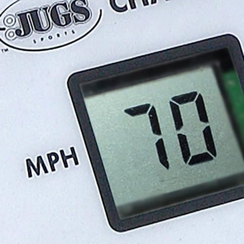 Jugs Changeup Super Softball Pitching Machine - New Changeup Feature! Fastballs up to 70 mph and changeups at speeds as Low as 44 mph.