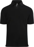 Esabel.C Jacquard Golf Shirts for Men Moisture Wicking Short Sleeve Performance Dry Fit Active Mens Polo Shirts