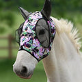 Harrison Howard Super Comfort Stretchy Fly Mask Large Eye Space with UV Protection Soft on Skin with Breathability Blossom Vibe L