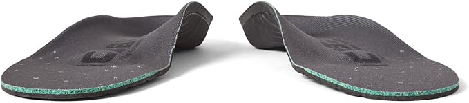 Icebug Comfort Insoles with Dynamic Arch Support, Charcoal Medium Arch, M 8/W 9.5-10