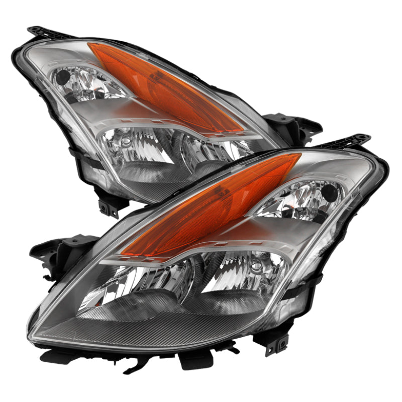 SPYDER Xtune Nissan Altima Coupe 08-09 Halogen Only OEM Headlights Chrome HD-JH-NA08-2D-C 9029707