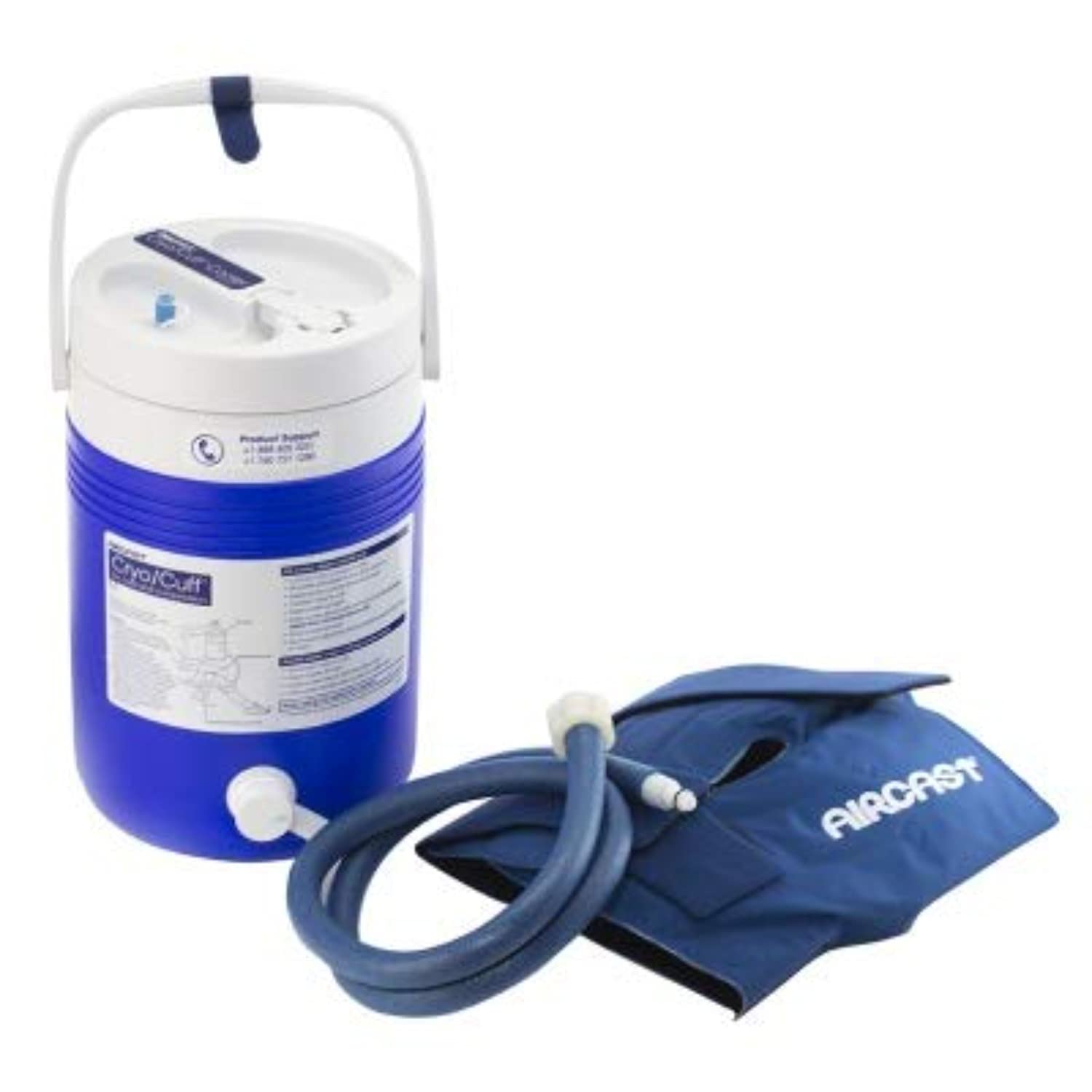 Aircast Cryo/Cuff System - Medium Knee with Cooler - Cold Therapy for Injury & Post-Op Recovery