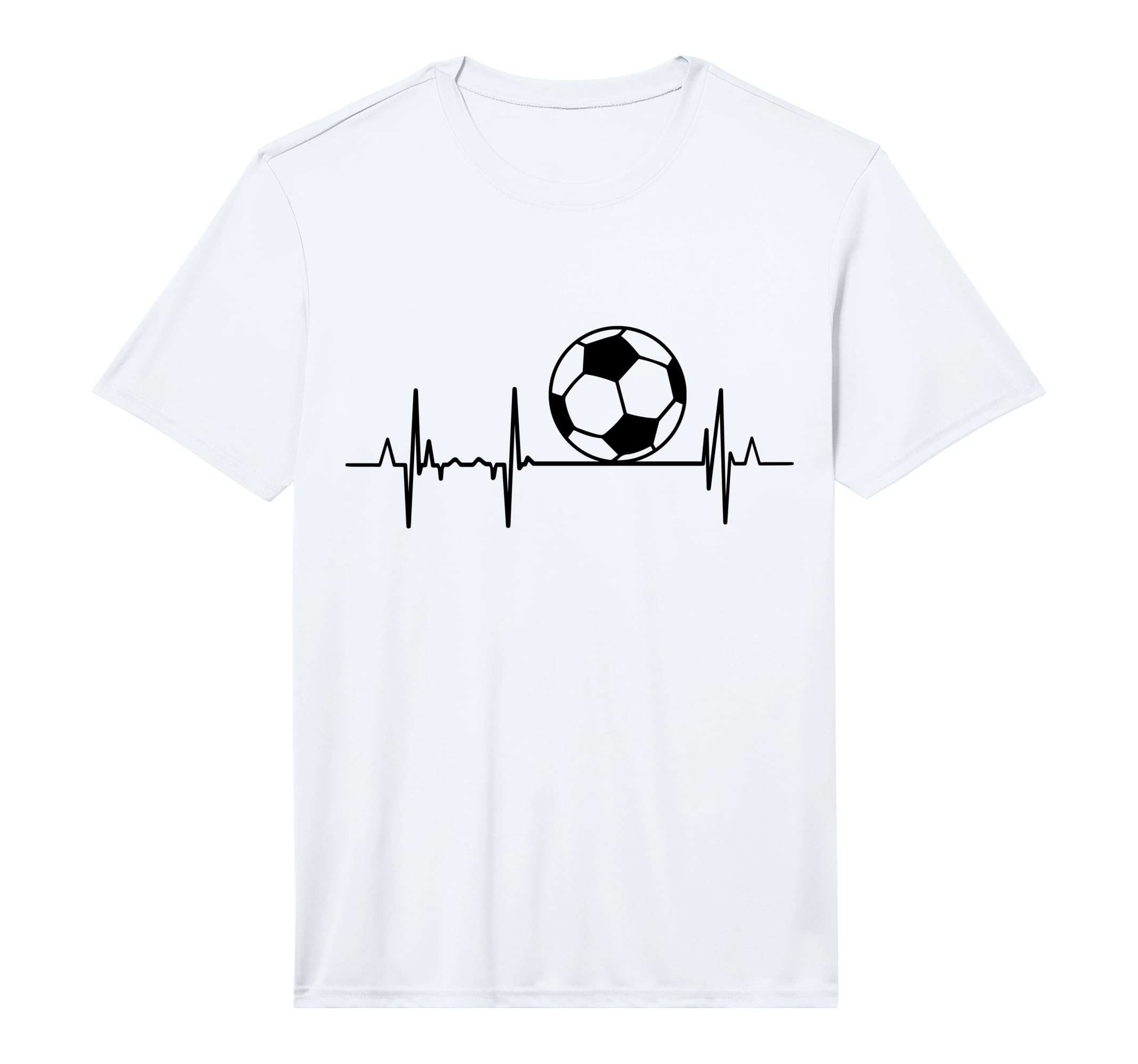 Heartline Soccer Instructor Ecg T-Shirt - Streetwear Style for Adults
