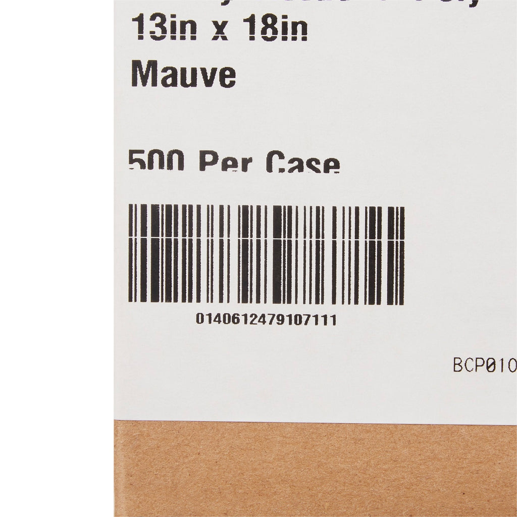 McKesson Nonsterile Mauve Procedure Towel, 13 x 18 Inch 18-878