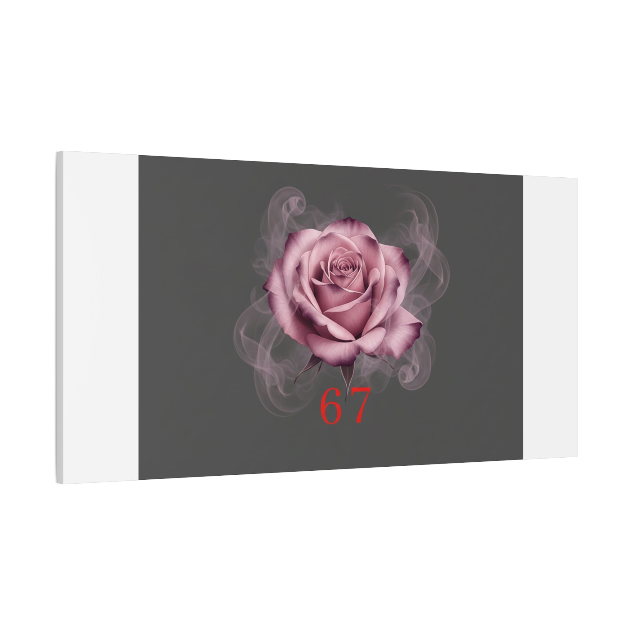 6 7 Valentine's Canvas | Viral Gothic Rose Wall Art | 6 7 Meaning Dark Romance