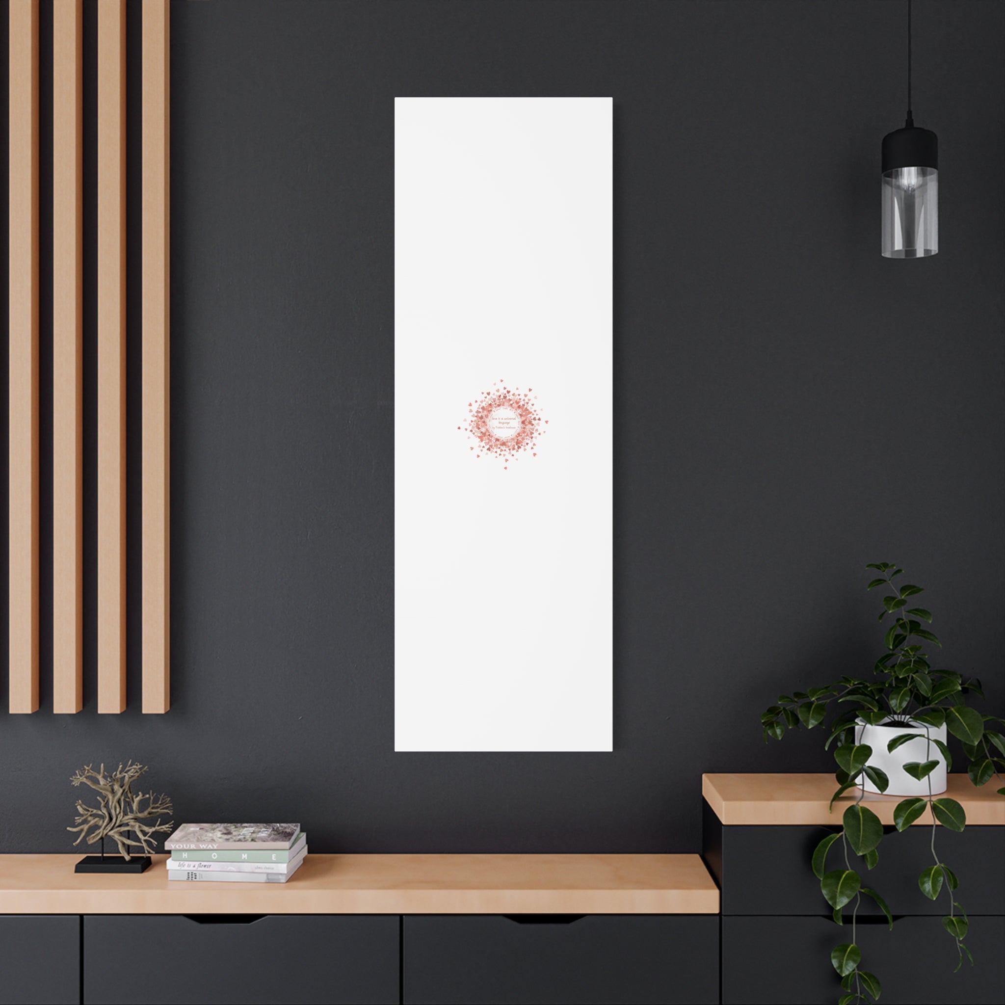 Tiny Heart Confetti Canvas | Matte Stretched Wall Art