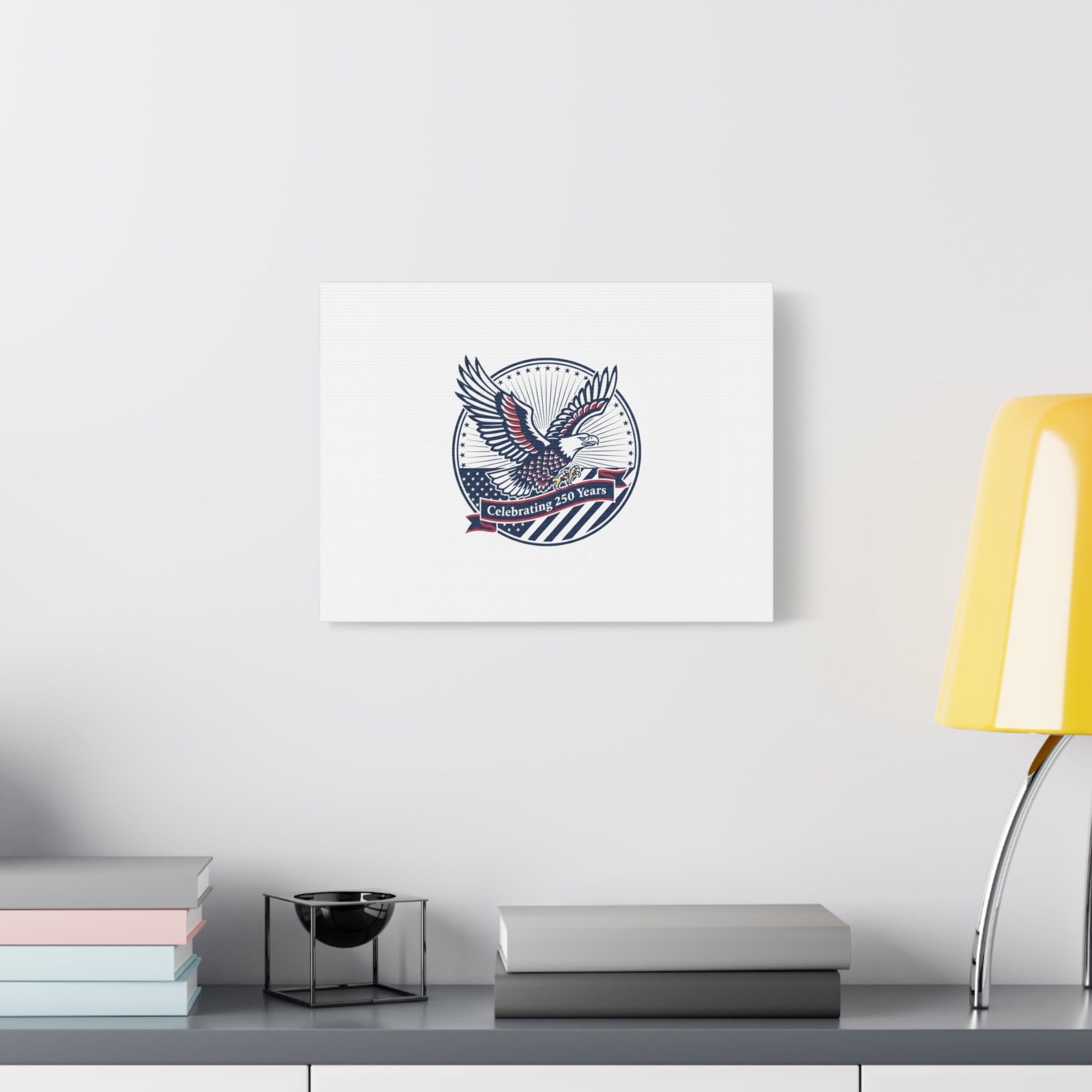 250th Anniversary Eagle Emblem Canvas | Semiquincentennial Americana