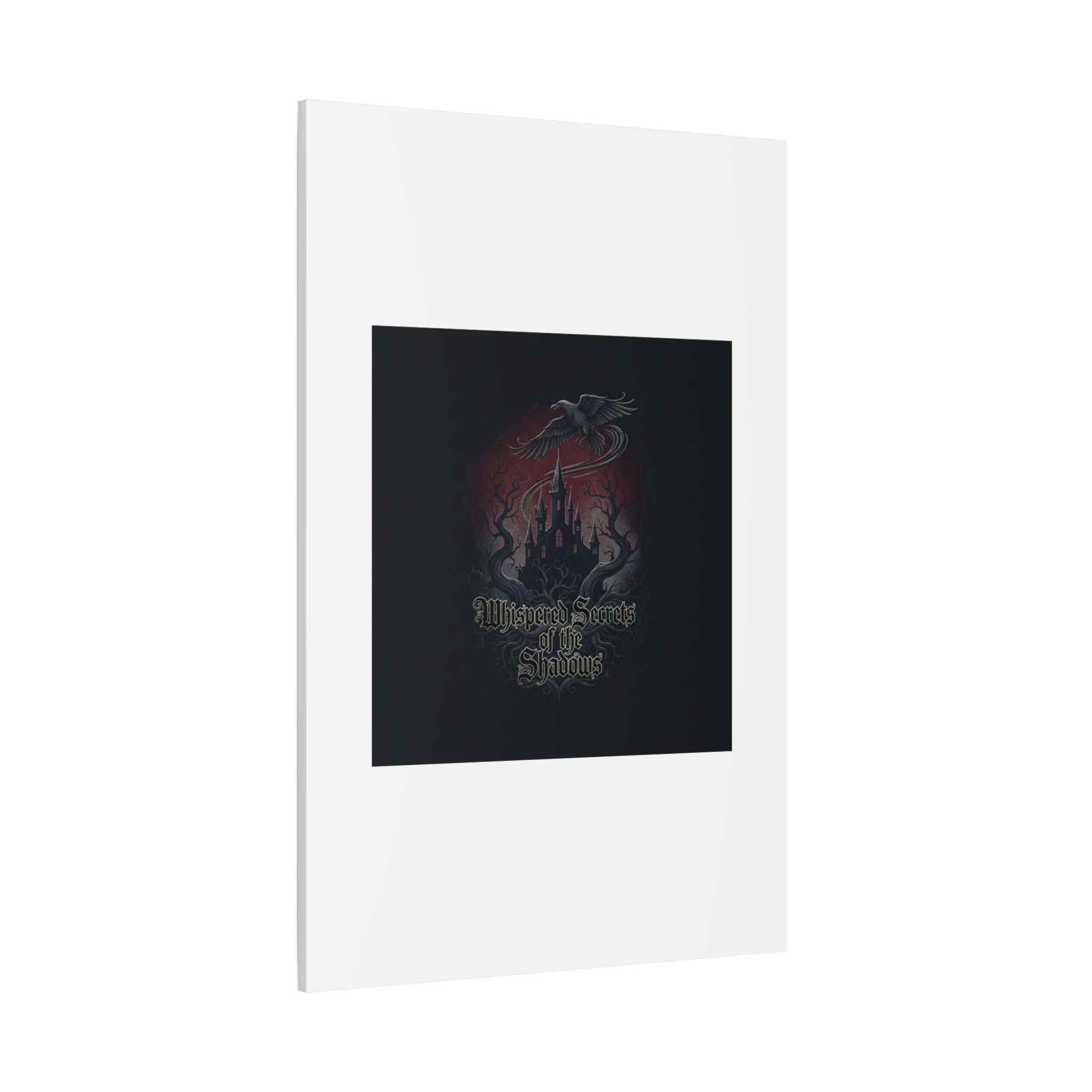 Whispered Secrets of the Shadows Castle Wall Art, Matte Canvas | Gothic Medieval Decor