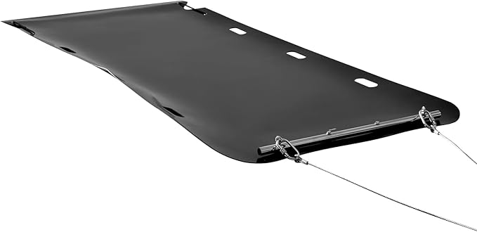 VEVOR Yard Drag Sled, 110 x 46 in, 2000lbs Heavy Duty Utility Sled, HDPE Drag Glider with Ropes & Pull Cable, Dual Use Game Hauler for Firewood Ice Fishing, Compatible with ATVs UTVs Tractors