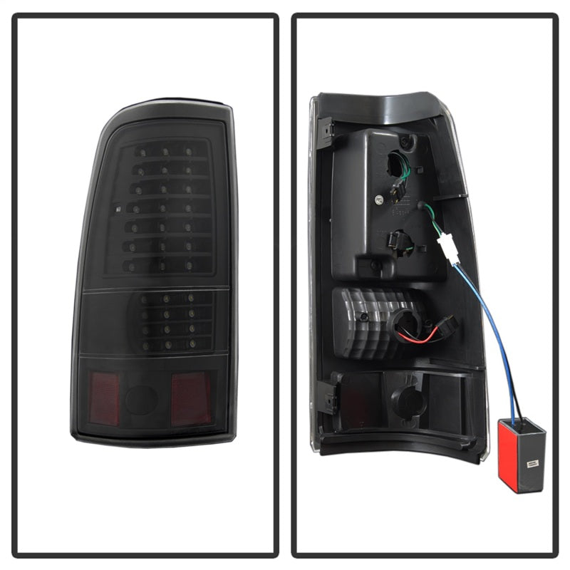 SPYDER xTune 03-06 Chevrolet Silverado 1500 LED Tail Lights - Black (ALT-JH-CSIL03-LED-BK) 9037634