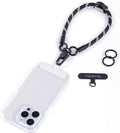 project-cb Phone Wrist Strap 1,Tether Tab 2,Phone Wristlet,Lanyard Wrist Strap,Key Holder,KeyChain,KeyRing×2(Blackshadow)