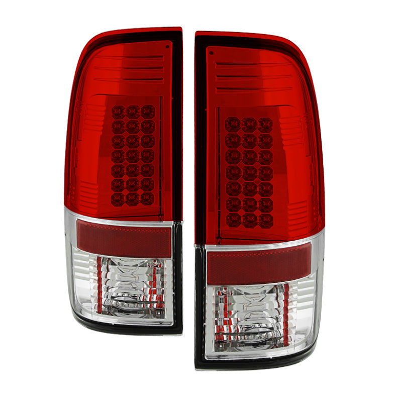 SPYDER Ford Super Duty 08-15 LED Tail Lights Red Clear ALT-YD-FS07-LED-RC 5003911