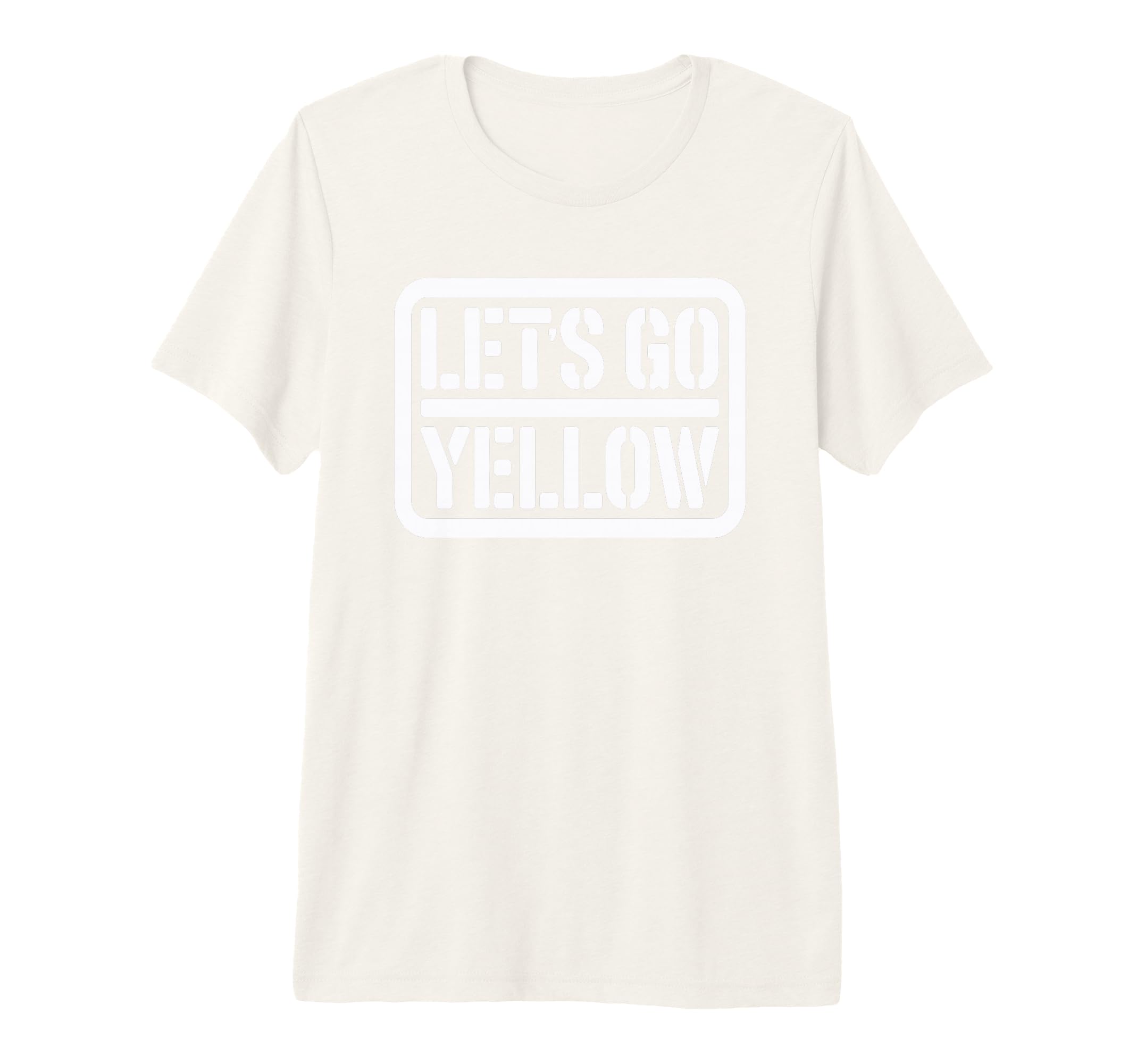 Lets Go Yellow Team Spirit Week War T-Shirt - Novelty Apparel Men Women