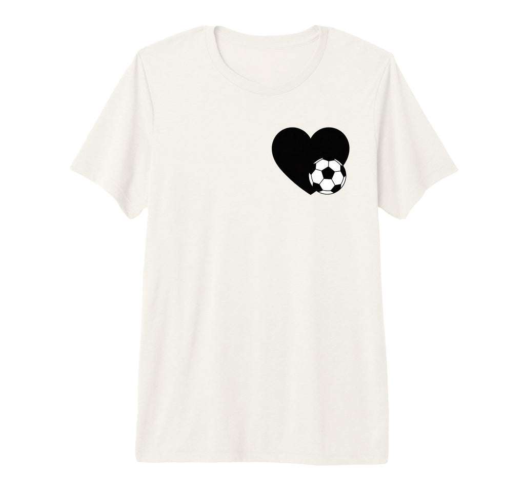 Soccer Love Heart Fans And Players T-Shirt - Streetwear Style for Adults