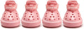 JZXOIVA Dog Shoes for Hot Pavement, Dog Booties for Small Dogs, Breathable Dog Boots & Paw Protectors, Adjustable Non-Slip Dog Rain Booties, Waterproof Pets Sandals for Beach Pink Size 3