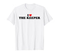 I Love Heart Keeper Goalkeeper Soccer T-Shirt - Streetwear Style Unisex