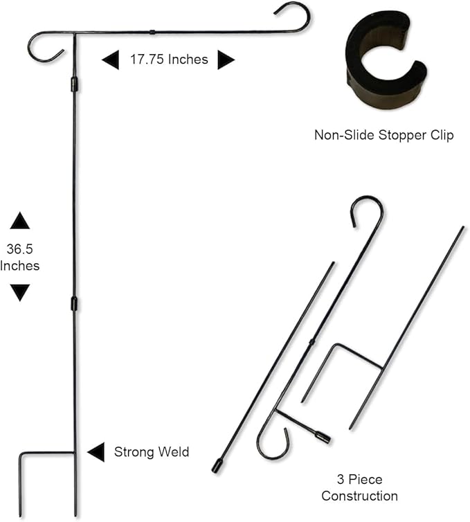 WinCraft Giants Garden Flag with Stand Holder Flagpole