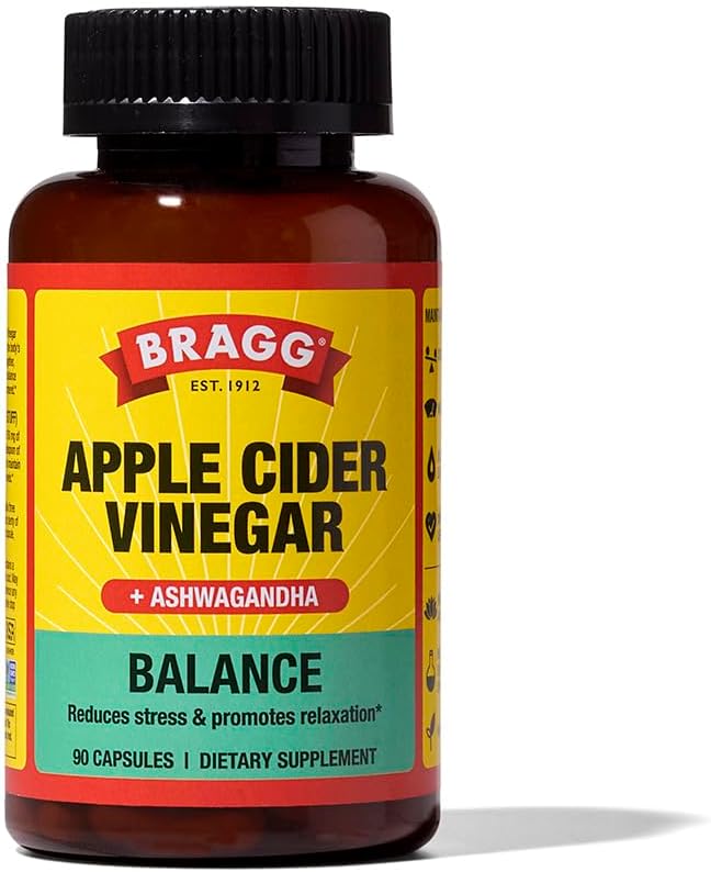 Bragg - Balance - Apple Cider Vinegar & Ashwagandha Capsules, 90 ct.