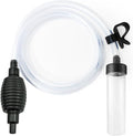 5ft-S Aquarium Siphon Vacuum Cleaner for Fish Tank Cleaning Gravel & Sand