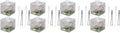 balacoo 8 Sets Jumping Spider Enclosure: Spider Cage Habitat Jumping Terrarium Micro Scorpion Droppers Reptile Hide Clear Enclosure Breeding Box Case with Breeding Tweezers