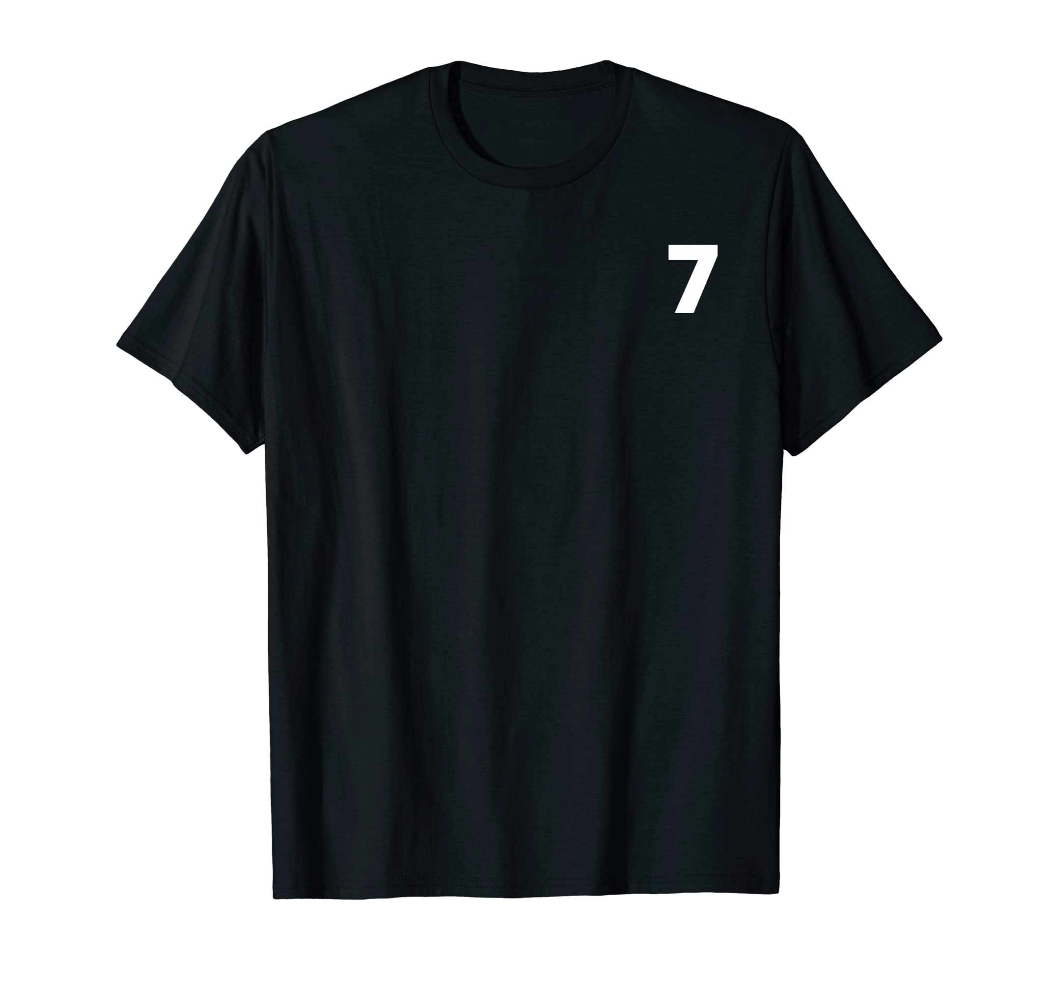 No 7 Soccer Sports Player Number Birthday T-Shirt - Unique Graphic Unisex