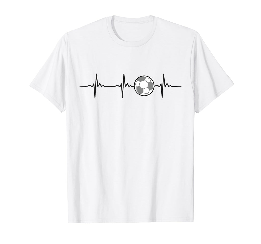 Heartbeat Soccer T-Shirt - Casual Everyday Wear for Adults