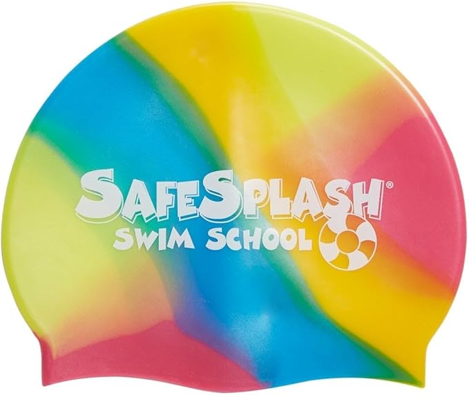 Sporti Silicone Swim Cap for Kids, Unisex Youth Swimming Cap, Protection Bathing Caps for Your Children, Aged 2-10